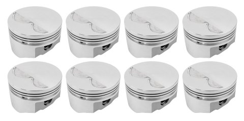 D.S.S. E Series Forged Pistons 8720-4030 Pistons, Forged, Flat, 4.030 in. Bore, 302 Ford, Set of 8