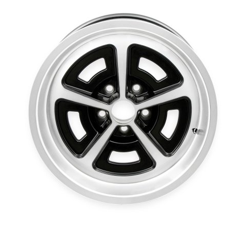 HK Aluminum Magnum Wheels 17x8 Wheel, Magnum, Aluminum, Black, Machined, in, 5 x 4 1/2 in. Bolt Circle, 4.250 in. Backspace, Each