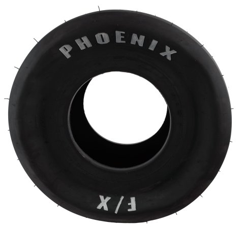 Phoenix Drag F/X Slicks 31.25x12.20-15 Tire, Slick, 31.25 x 12.20-15, Bias-Ply, F-9 Compound, Solid White Letter, Each