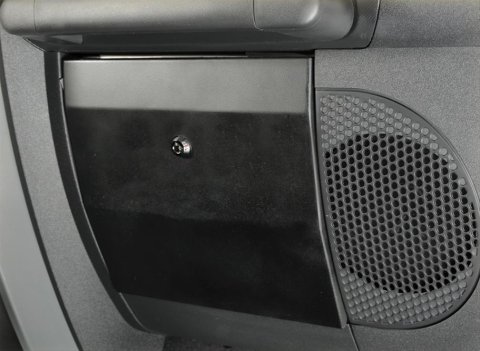 Smittybilt Vaulted Glove Boxes S/B812201 Box, Steel, Black Powdercoated, Locking, Jeep, Each