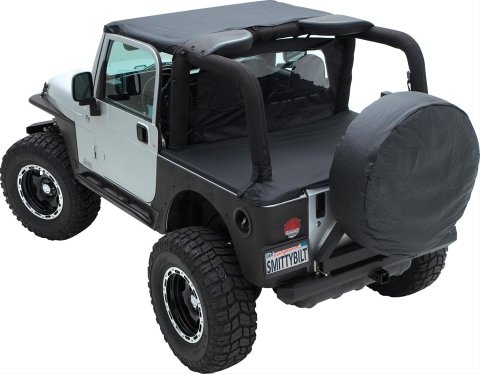 Smittybilt Standard Tops S/B93335 Soft Top, Top, Polymer Cloth, Black Diamond, Jeep, Each