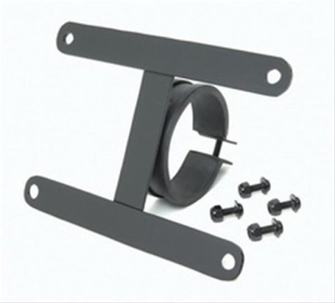 Smittybilt Jeep License Plate Mounting Brackets S/B4432 Bracket, Fits Models with Winch Mount Bumper, Works with Roller Fairlead, Steel, Black, Each
