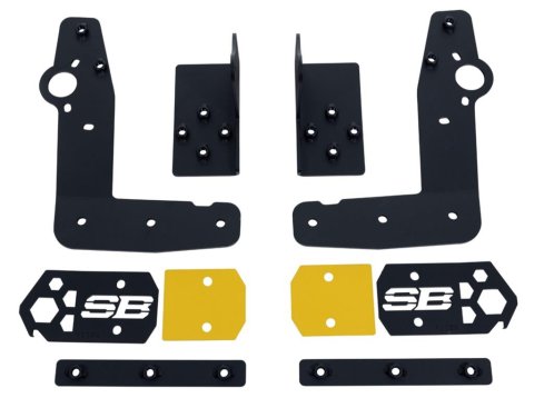 Smittybilt Truck Bed Stiffeners 61748W truck Panels, Stiffeners, Internal Brace System, Steel, Black Powdercoat, Rear/Tailgate Position, Drilling Required, Toyota, Kit