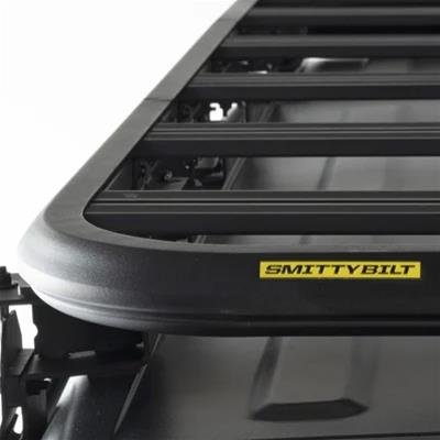 Smittybilt Defender Roof Rack Mounts for 2020-2025 GLADIATOR, 2018-2025 WRANGLER - SBJ02 Adapters, Defender, Platform Mount, Aluminum, Black Powdercoat, Textured Finish, Mount Only, Jeep, Each