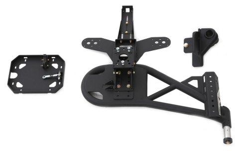 Smittybilt Gen2 Bolt-On Tire Carriers S/B76857 Spare Carrier, Gen2, Bolt-On, Rear of Vehicle Location, Steel, Black Textured, Jeep, Each