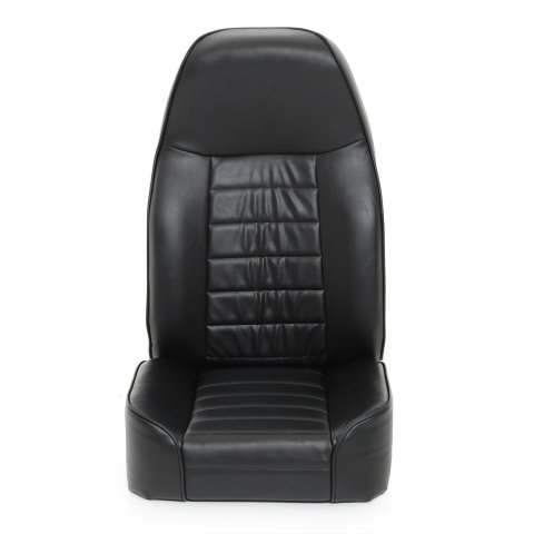 Smittybilt Standard Black Vinyl Bucket Seat S/B44901 Seat; Seat; Black; No Drilling Installation; Front