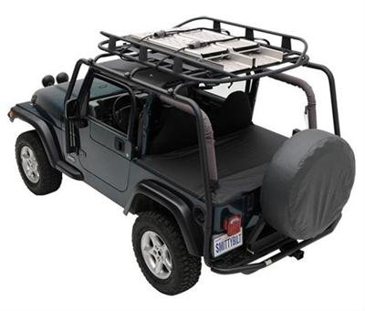 Smittybilt SRC Roof Racks S/B76713 Rack; Rack; Black Textured; No Drill Installation