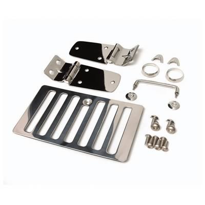 Smittybilt Complete Hood Accessory Kits S/B7699 Latch Assembly; Kit; Incl. Hinges; Windshield Tie Down Kit; Vent; Footman Loop; H