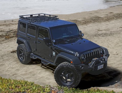 Smittybilt Defender Roof Racks S/B45454 Rack, Defender, Steel, Black Textured Powdercoated, 54 in. x 54 in. x 4 in, 1-Piece, Each