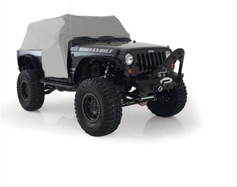 Smittybilt Cab Covers S/B1061 Car Cover; Cover; Water Resistant; w/Door Flaps; Gray