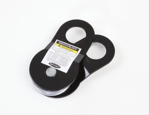 Smittybilt Snatch Blocks S/B2744 Pulley Block, Eyelet, 17,600 lb. Capacity, Black Powdercoated, Each
