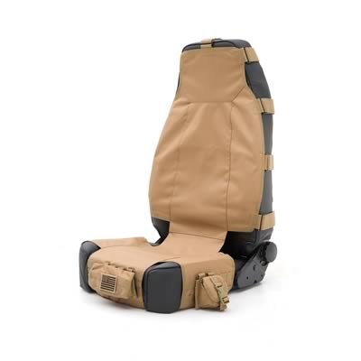Smittybilt G.E.A.R. Seat Covers S/B5661001 Cover; GEAR Cover; Black; Front, Each