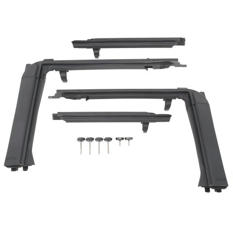Smittybilt OE-Style Door Surrounds S/B91405 Surrounds, OE-Style, Front Driver and Passenger Side Position, High-impact Plastic, Black, Jeep, Pair