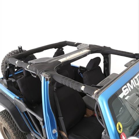 Smittybilt Seat Covers S/B5666201 600 D striped canvas;Heavy duty zippers;Heavy duty hook & loop fasteners;MOLLE attachment points front and rea