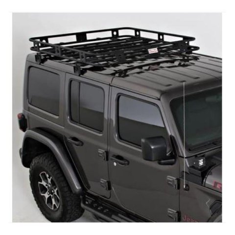 Smittybilt Defender Roof Racks S/B45454JL Rack, Defender, Welded One-Piece, Steel, Black Textured Powdercoated, Jeep, 4-Door, Each