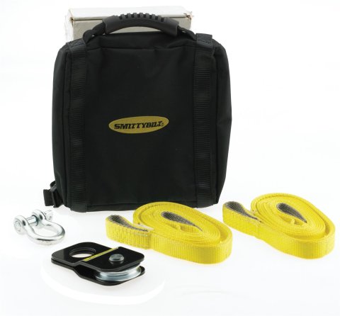 Smittybilt Winch Accessory Kits S/B2729 Accesoriy Kit, ATV, Shackles, Tow Straps, Snatch Block, Bag, Kit