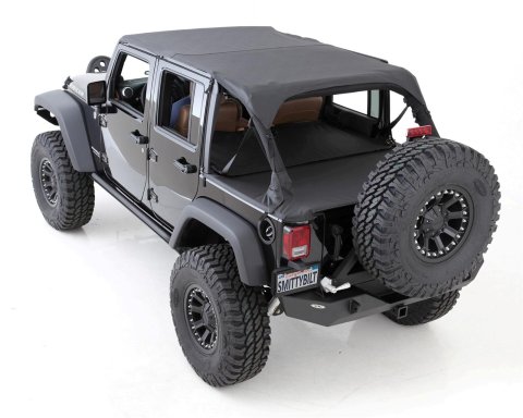 Smittybilt Extended Tops S/B94235 Soft Top, Top, Polymer Cloth, Black Diamond, Jeep, 2-Door, Each
