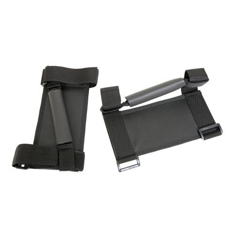 Smittybilt Deluxe Sport Handles S/B769301 Grab Handles, Sport, Roll Bar Mount, Foam, Black, Pair