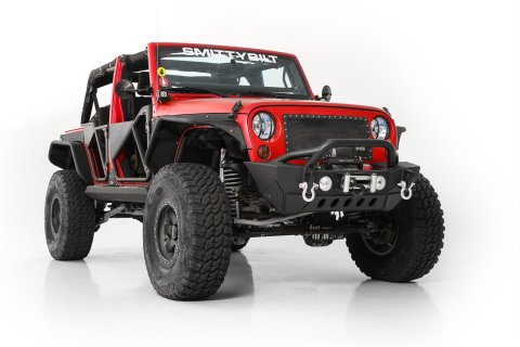 Smittybilt XRC Gen2 Front Bumpers S/B76807 Bumper, XRC, Front, Fabricated, Steel, Black Textured Powdercoated, Winch Mount, Jeep, Each