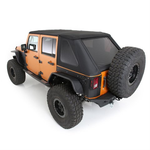 Smittybilt Bowless Combo Tops S/B9087235 Soft Soft Top - W/Tinted Windows Jeep, 10-16 Wrangler (JK) 4 Door