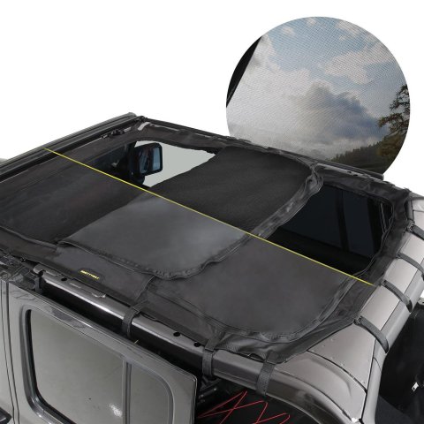 Smittybilt Convertible and Soft Tops S/B97501 Is Proud To Introduce Their New Cloak Extended Mesh Top, Which Allows You To Enjoy The Open Air From Theshade Of Your Jeep€S Passenger Com