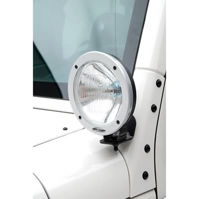 Smittybilt Windshield Hinge Light Brackets S/B7690 Fog/Driving Mounting Bracket; Bracket; Mount, Pair