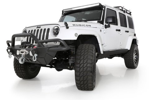 Smittybilt SRC Bumpers S/B76724 Bumper, SRC, Fabricated, Steel, Black Textured Powdercoated, Winch Mount, Front, Jeep, Each