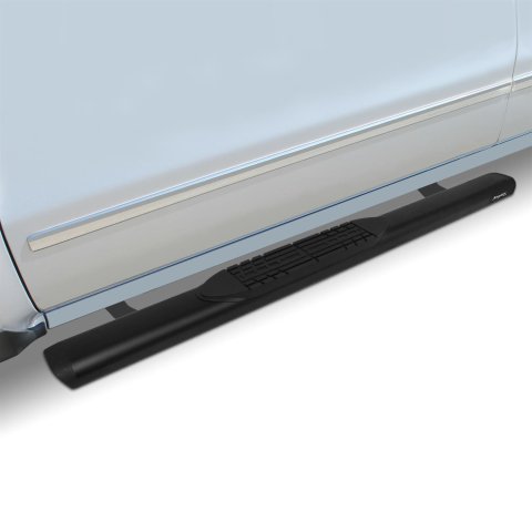 Raptor Series 5 in. Slide Track Oval Running Boards 2002-0220BT Boards, Track, Oval, in., Aluminum, Black, Dodge, Ram, Pair