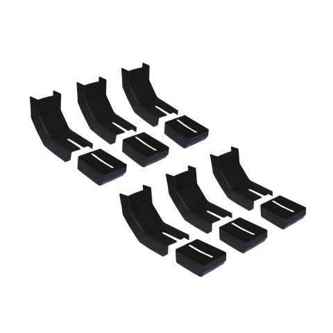 Raptor Series Running Board Components RB-BKC6 Bracket Covers Black Thermoplastic Rubber - Trimming Required for Custom Fit. To confirm compatibility, please see link under Mount Styl