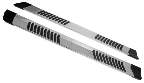 Raptor Series 6 in. OEM-Style Aluminum Running Boards 1703-0366 Boards, OEM-Style, Aluminum, Natural, Ford, Pair