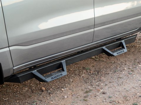 Raptor Series Magnum RT Drop Steps RTS82DG Step Bars, Steps, Steel, Black Powdercoated, Includes Brackets, Dodge, Pair