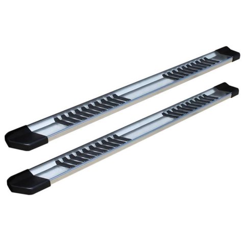 Raptor Series 6 in. OEM-Style Aluminum Running Boards 1701-0174 Boards, OEM-Style, Aluminum, Natural, Extended Cab, Chevrolet, GMC, Pair