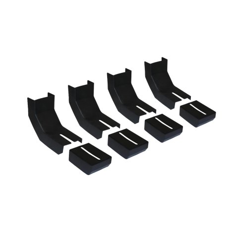 Raptor Series Running Board Components RB-BKC4 Bracket Covers Black Thermoplastic Rubber - Trimming Required for Custom Fit. To confirm compatibility, please see link under Mount Styl