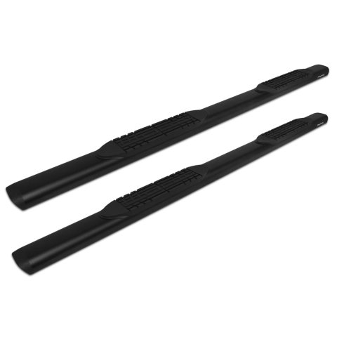 Raptor Series 5 in. Slide Track Oval Running Boards for 2010-2024 4RUNNER - 2004-0144BT 10-21 Toyota 4Runner (w/o door trim) Inch Black Textured Aluminum