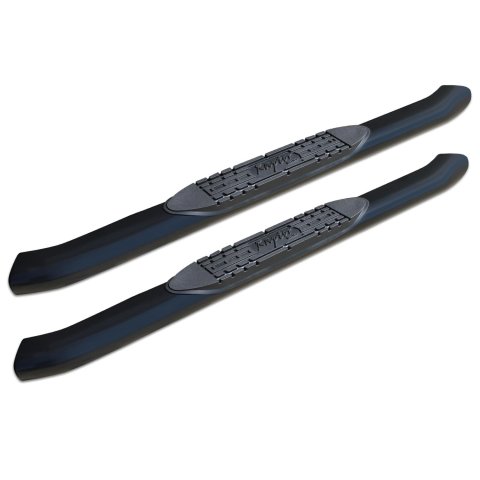 Raptor Series 4 in. Cab Length OE-Style Curved Oval Tube Side Step Bars for 2007-2017 TUNDRA - 1504-0304B Nerf Bars, 4" OE Style Oval, Black E-Coated, 07-17 Toyota Tundra Regular