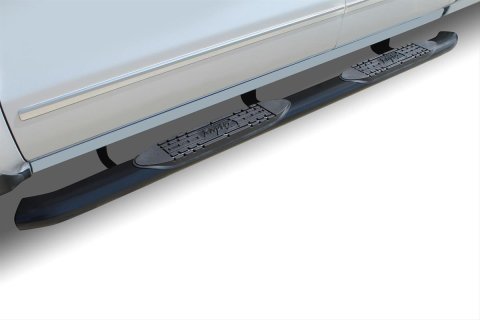 Raptor Series 5 in. Cab Length OE-Style Curved Oval Tube Side Step Bars for 2017-2024 F-350 SUPER DUTY, F-250 2015-2024 F-150 - 1603-0371B Bars, OE Style Oval, Black. SS, 2015-17 Ford Reg. Cab, 2017 Ford