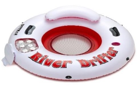 AirBedz Flotation Devices PPI-RD1_ICE River Drifter -1 man w/Ice Chest