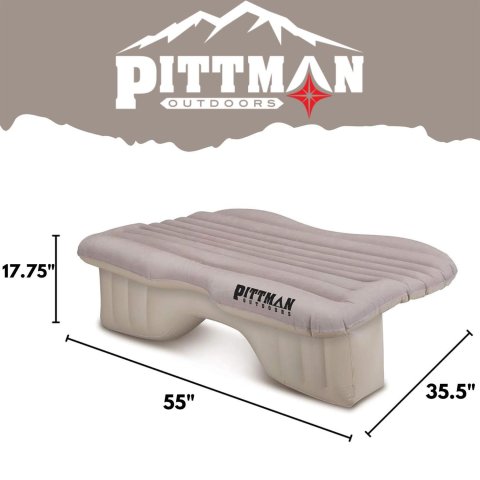 AirBedz Air Mattresses PPI-TAN_PV_CARMAT Inflatable Rear Seat Mattress Mid-Size. Fits Jeeps, Car, SUV's & Mid-size Trucks