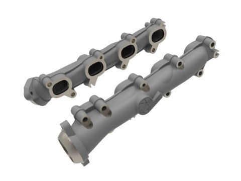 AFE Power Exhaust Manifolds 46-40164 BladeRunner Ported Ductile Iron Manifold Dodge/RAM 1500 09-18/RAM 1500 Classic 19-24 V8-5.7L HEMI