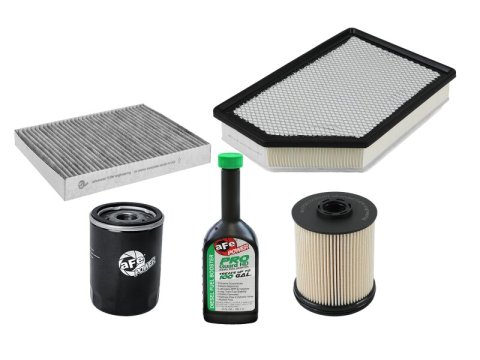 aFe Pro GUARD Diesel Filter Maintenance Kits 35-17008M Kits, Booster, Engine Air Filter, Fuel and Water Separator, Oil Filter, Cabin Filter, GM, Duramax L5P, Kit