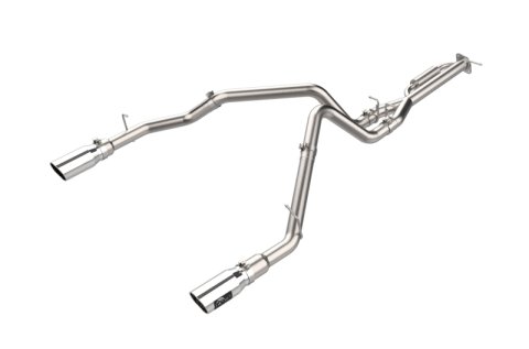 AFE Power Exhaust Systems 49-33151-P Vulcan Series 3 IN to 3-1/2 IN Stainless Steel Cat-Back System Polished Ford F-150 Raptor 21-24 V6-3.5L (tt)