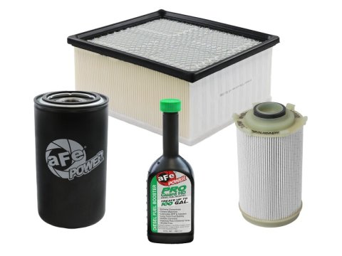 aFe Pro GUARD Diesel Filter Maintenance Kits for 2007-2009 RAM 2500, 3500 - 35-17012M Kits, Booster, Engine Air Filter, Fuel and Water Separator, Oil Filter, Dodge, RAM, Cummins, Kit