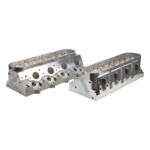 Edelbrock Cylinder Heads 77689 VICTOR CNC 291 LS7 6-BOLT FLANGE WITH DOWN NOZZLES
