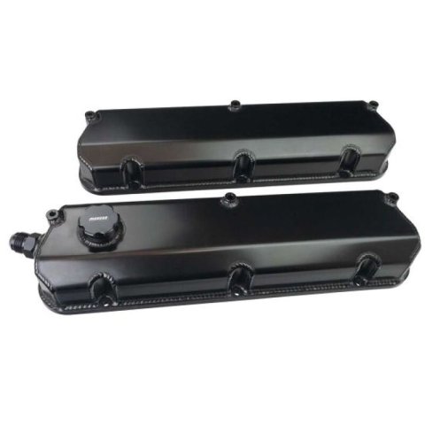 Moroso Valve Covers 68478 Covers, SBF 302/351W, Fab. Aluminum, Black Anodized