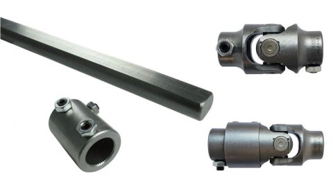 Ridetech 70-78 GM F-Body Front Steering Column U-Joint Kit - 1in -48 Spline to 3/4in -36 Spline
