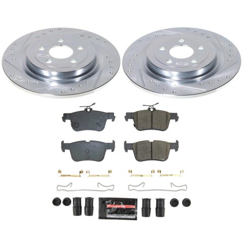Power Stop 21-24 Ford Mustang Mach-E Front and Rear Z23 Evolution Brake Kit (1x psbK8766, 1x psbK9265)