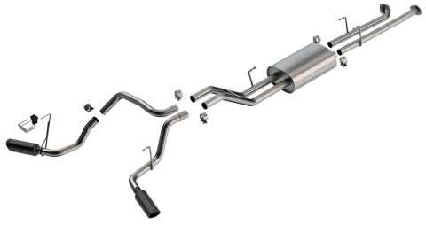 Borla 07-21 Toyota Tundra 4.6L/5.7L Cat-Back Touring SS Catback Exhaust w/ Black Chrome Tips