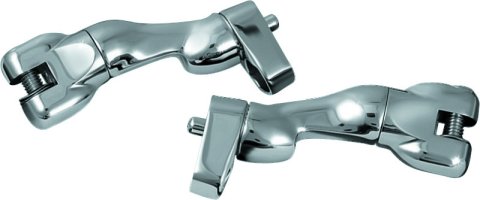 Kuryakyn Adjustable Passenger Peg Mounts For Harley-Davidson Touring and Indian Models Chrome