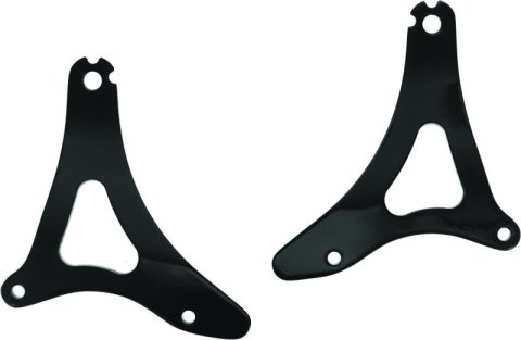 Kuryakyn Fixed Mounts Multi-Purpose Driver & Passenger Backrest 14 and Up Touring Models Black