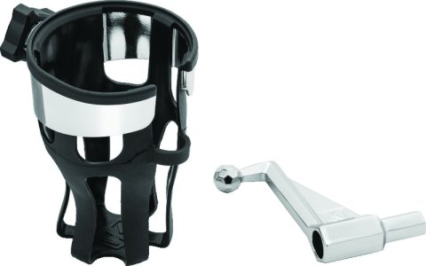 Kuryakyn Reflex Drink Holder 01-17 GL1800 Passenger Mount Chrome